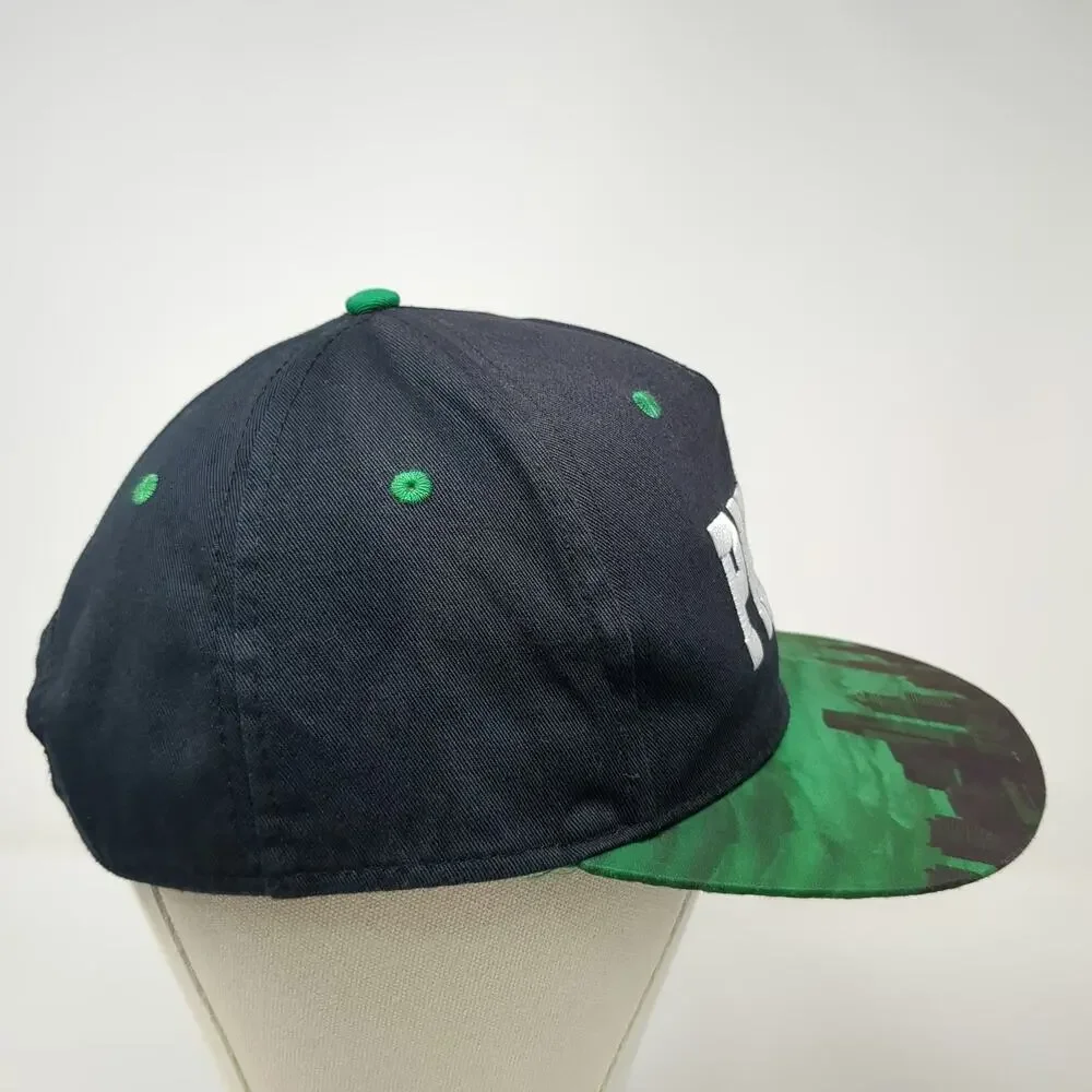 5 Panel Black Green One Size Philly Skyline Graphic Embroidered Snapback Hat